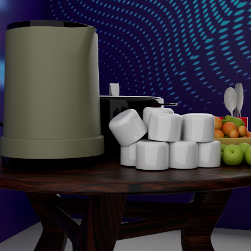 3D Oranges with Sunglasses